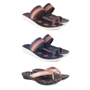 Women's Sandals | Lightweight Wear| Stylish & Easy to Wear For Women'S PCV-SAN-(COMBO-3)-1990-1991-1956-6