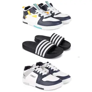 Men's Sports Shoes | Lightweight Stylish & Easy to Wear for Men'sGR-(3-Combo)-1074-3024-1075-9 Multicolor