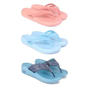 Women's Comfortable Sandal,Casual Lightweight Sandal for Everyday Wear | (COMBO-3)-1975-1976-1888-7-EURO-38