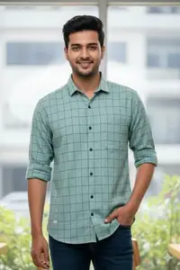 SWAGHOSH Cotton Blend Men's Printed Casual Shirt | Long Sleeve | Multicoloured | Flower Printed (in, Alpha, S, Regular)