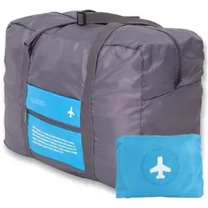 BBD 55 L Strolley Duffel Bag - Flight Foldable Big Carry Handbag Small Travel Bag (Grey)