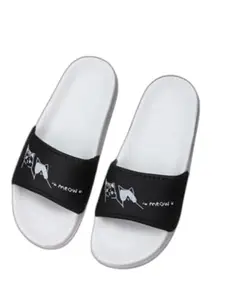 Women Casual slippers comfortable slides (White-FWF-10-Women-Flipflop-05)