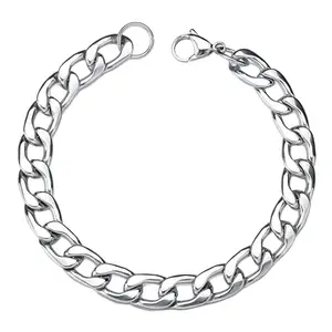 SALTY ALPHA Anti Tarnish Hades Classic Stainless Steel Thick Bracelet for Men | Hand Bands for Boys | Wrist Bracelets for Man | Fashion Jewellery Accessories | Stylish Minimal Jewelry