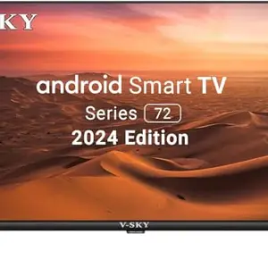 V-SKY 107 cm 43 inches Full HD Android Smart LED TV (Black) |Android LED (107 cm) |43EK72 Series price in India.
