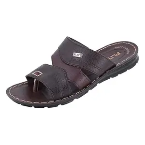 FLITE PU Men's Slippers, Brown, 7