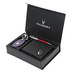 WildHorn Men’s Black Wallet Combo
