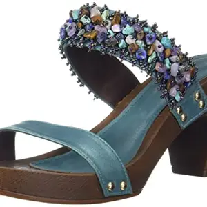 SOLE HEAD Women Blue Fashion Sandals-8 UK (41 EU) (9 US) (282BLUE)