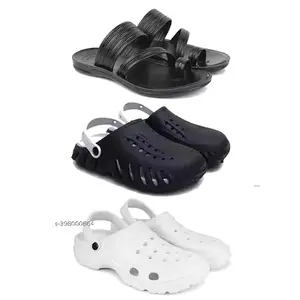 Men's Sandals | Lightweight Wear| Stylish & Easy to Wear For Men's PCV-SAN-(3-COMBO)-3152-3149-3122-6