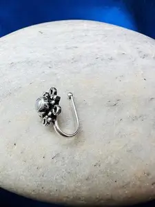 Arte Jewels 92.5 Sterling Silver pearl Studded clip on Nosepin