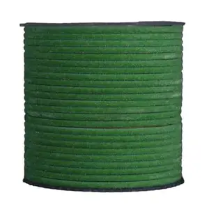 The Golden Cascade Light Pista Color Velvet Bangles for Women | Chudi for Girls | Velvet Metal Bangles | Bangle for Ladies | Bracelet for Girls (Pack of 24) (Extra Large 2.10)