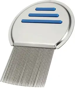 Frackson Premium Metal Teeth| Stainless Steel| All Hair Type| Head Lice| Nit & Egg| Easy to Use| Reusable Comb for School Kids & Women