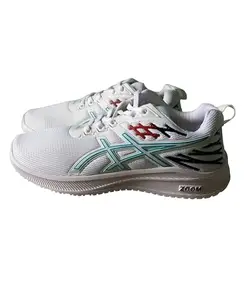 MFX Sports Shoes Men's Running Shoes Light Weight, Gym Sports Casual Athletic Outdoor, White Color (White, UK Footwear Size System, Adult, Men, Numeric, Medium, 9)