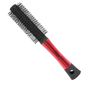 Vega Round Hair Brush (India's No.1* Hair Brush Brand) For Adding Curls, Volume & Waves In Hairs| Men and Women| All Hair Types (E17-RB)
