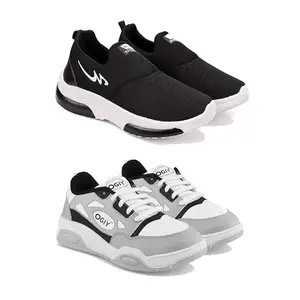 DRACKFOOT Men's Sports Shoes Collection Gym,Running,Men's Sports Shoes for Every Sport GRT-(Combo-2)-1076-1069-9 Multicolor