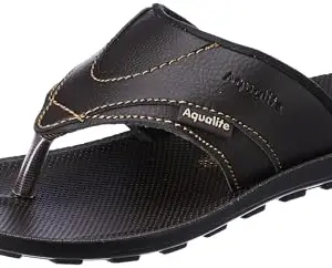 Aqualite Men PG-0582 Sandal, Black/Brown, 8 UK/India