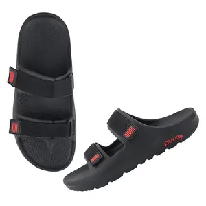 URJO PURE-54 Men's Sliders/Slippers Lightweight Super Flexible Arch Support Durable Anti Skid & Stylish Dailywear Sliders/Slippers for Men by Welcome URJO-M-PURE-54-BLK_8