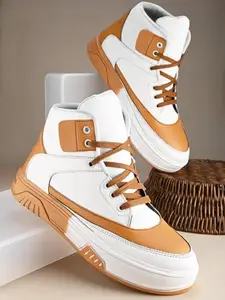 WOAKERS Rama Ram Enterprises Men's Synthetic Leather Comfortable and Stylish Casual Shoes (White, 8) (1082)