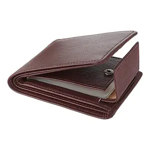 WILD EDGE BROWN ARTIFICIAL LEATHER WALLET FOR MEN