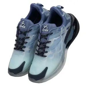 GO RIDE NYTRO Sports Running Shoes for Men, Lightweight, Engineered for Speed and Stability, Sports Shoes for Men (White R-Slate, UK Footwear Size System, Adult, Men, Numeric, Medium, 9)