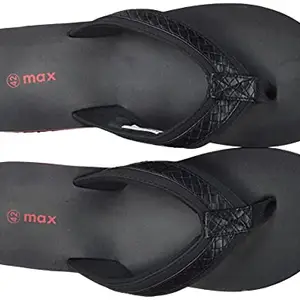 Max Men's PA20MFSS1010 Black Slipper-8 Kids UK (PA20MFSS1010BLACK)