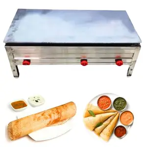 SWADESI KRAFTS Dosa Bhatti Stainless Steel Body With Plate Size 24
