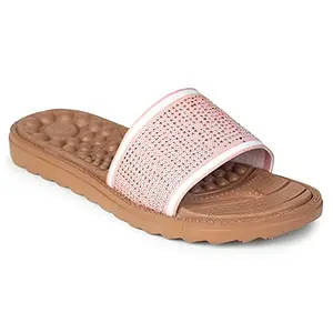 Liberty Women Wagas-09 Peach Casual Slippers -6 UK(21890221)