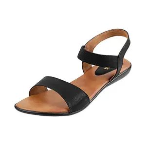 WALKWAY Women's Black Fashion Sandals - 3 UK (36 EU) (33-9902)