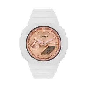 Casio Women Resin G-Shock AnalogDigital Rose Gold Dial Gma-S2100Md-7Adr (G1461), Band Color-White