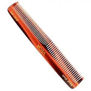 Vega Tortoise Shell Graduated Dressing Hair Comb, Handmade (India's No.1* Hair Comb Brand)For Men and Women, (HMC-09D)