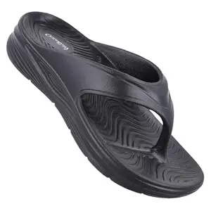 WALKAROO Men Casual Flip-Flops-Trendy|Light Weight and Comfortable|Stylish|WC8722 Black