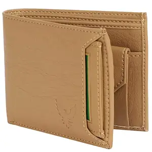 Goldalpha Men Casual Beige Artificial Leather Wallet (8 Card Slots)