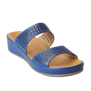 Liberty Womens Healers Ladies Fashion N.Blue Slippers (Bmt-2-N.Blue-Pu Cfb_3 UK/36)