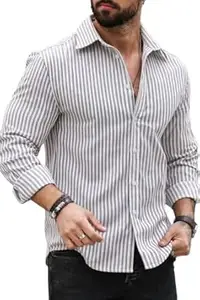 Belpatra Striped Casual Regular Fit Shirt for Men| Men Full Sleeve Shirt