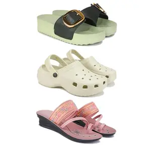 sandal for Women's,slip-ons,quality casaul sandals for Women's PCV-SAN-(3-COMBO)-1997-OO8-1950-8-EURO-39