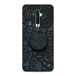 Screaming Ranngers Screaming Ranngers Designer Printed Hard Matt Finish Mobile Case Back Cover with Mobile Holder for Oppo Reno 2Z / Reno 2F (Patterns/Mix Colour / 3D Designer)