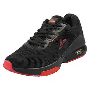 ABROS Men's Ai 2 ASSG1015N Sports Shoes_Black/Red_9UK
