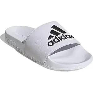 Adidas Unisex Synthetic ADILETTE SHOWER, Swim Slide, White, UK-10