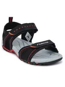 ABROS Sandal for Gents Made with Phylon Black/RED Color 6