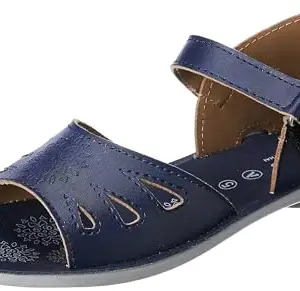 Aqualite Women PL-1176 Sandal, Grey/Blue, 7 UK/India