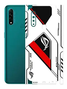 GADGETS WRAP GADGETSWRAP Oppo A31 Mobile Back Skin Rear Screen Guard Protector Film Wrap (Coverage - Back+Camera+Sides) (Rog Red)
