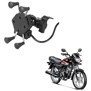 Auto Pearl -Waterproof Motorcycle Bikes Bicycle Handlebar Mount Holder Case(Upto 5.5 inches) for Cell Phone - CD 110 Dream