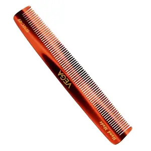 Vega Tortoise Shell Dressing Hair Comb,Handmade, (India's No.1* Hair Comb Brand)For Men and Women, (HMC-09)