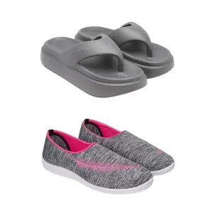 SPORTER Extra Soft Classic Casual wear with Ultra Soft Flexibility Technology Heels for Women's/Girl's(6110+1543) Multicolor