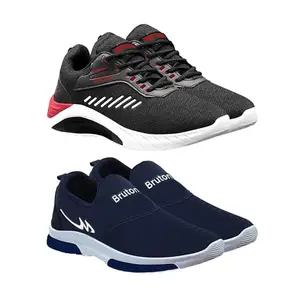BRUTON Combo Pack of 2 Sport Running Shoes- Size - 9
