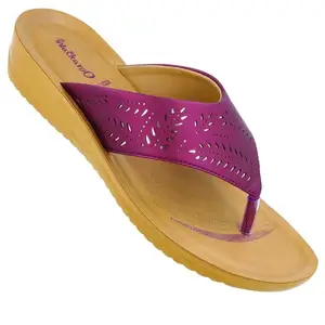 WALKAROO Sandals For Womens|Light Weight and Comfortable|Stylish and Soft Cushion|WL7165 - Maroon