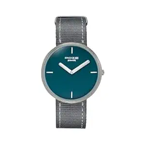 Sonata Poze 6 Strokes and Stroll Quartz Blue Round Dial Men's Watch | Nylon Strap Material | Watches for Men Analog - SP70082QP01