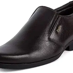Bata Men's 851-4511-44 Brown Formal Slip On Shoes (10 UK)
