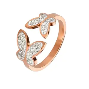 Rose Gold Butterfly Ring with Dual Design – Elegant, Adjustable Luxury Jewelry for Women | Unique and Stylish Gift for Her (1 Pcs) (8)