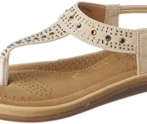Bata Comfit Women's Slip-on Sandal - BEIGE (7 UK) (6618142)