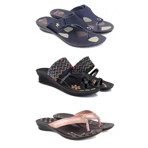 Women's Sandals | Lightweight Wear| Stylish & Easy to Wear For Women'S PCV-SAN-(COMBO-3)-1973-1952-1956-5